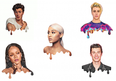 GRIME CARTOON DRIPPING ILLUSTRATION FOR YOUR PHOTO