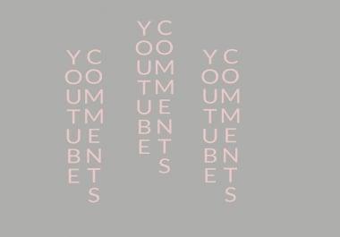 Channel Promotion with 30 L i kes and 20 custom comments