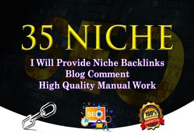 I Will Do 35 Niche Relevant Blog Comment Service.