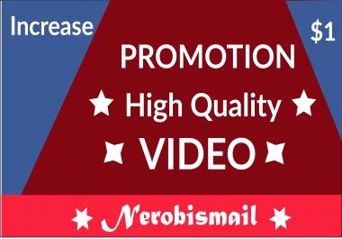 Increase HQ profile promotion video social media world user