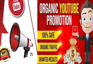 ALL IN ONE PACKAGE FOR YOUTUBE VIDEO AND CHANEL PROMOTION VIA REAL AUDIENCE