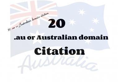 20. au or Australian domain Citation