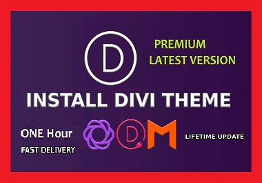 install premium divi theme with plungings and elegant themes lifetime updates