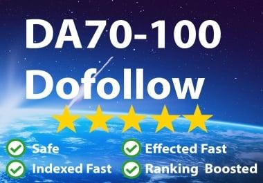 Manual 25 DA70+ backlink + 25 web 2.0 High Domain Authority Backlink