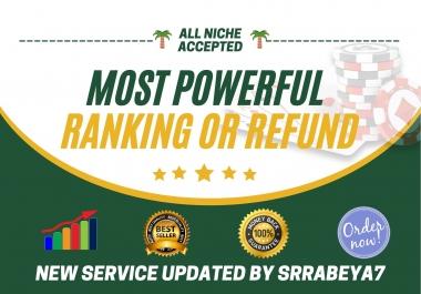 Most Powerful Website Ranking or Refund Service Guaranteed 2021