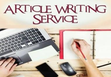 I Will Write an Article Of 500 Words On any Topic