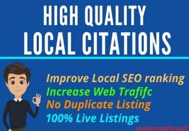 I will do local citations and directory submission for local seo