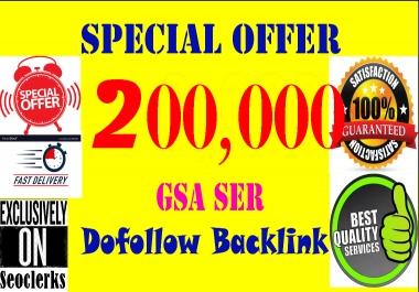 200,000 Gsa,  Ser,  Backlinks For Ranking Website