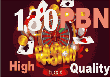 PBN - 130 Unique Domain Homepage and Manually done CASINO PBN backlinks - Highly Recommended