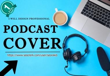I will do professional podcast cover art design