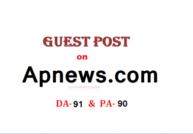Publish Press Release content On APnews. com DA 91