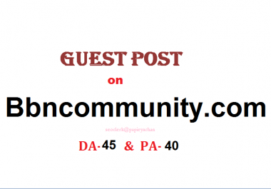 Able to publish Guest content on Bbncommunity. com Dofollow