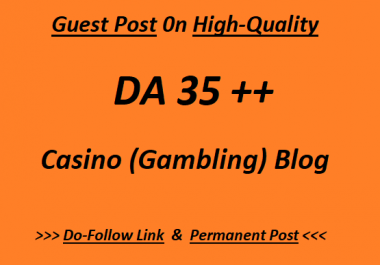 Guest Post on High-Quality CASINO blog writing + posting
