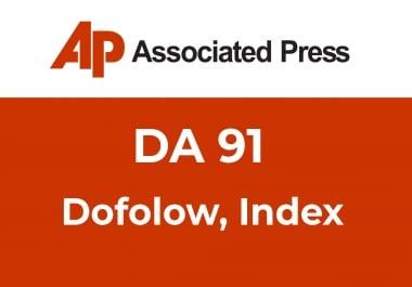 Publish Press Release on APNews,  Associated Press Permanent Dofollow links