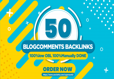 Do 50 Dofollow Blog comments Backlinks On High Da