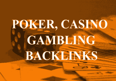 1100 HQ WEB 2.0 poker,  blackjack,  casino and gambling backlinks