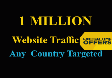 1 Million Website Traffic from Any Country Target and keyword targeted for 11 days
