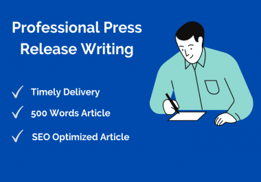 I Will Write A Press Release To Help Promote Your Business