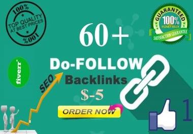 I Well Create 60 Dofollow Seo High Quality Backlinks Google Rankings site