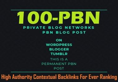 Ever 100 PBN Contextual Backlinks From High DA site For Evaluate Google 1st page Ranking