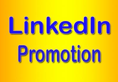 High-Quality LinkedIn Promotion for Company Page or Profile