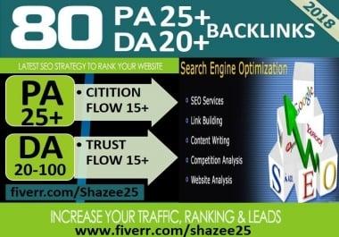 I Do 80 high trust flow citation flow dofollow backlinks