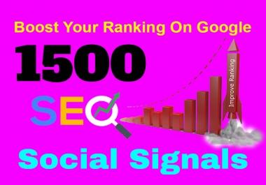 Boost Your Website On Google Through 1500 Permanent & Real SEO Social Signals