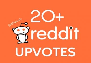 20+ Reddit Upvotes For Your Reddit Post,  From Real Active Users