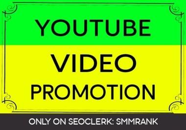 YOUTUBE VIDEO PROMOTION ACTIVE AND ORGANIC AUDIENCE