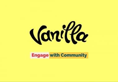 design and setup vanilla forum community website