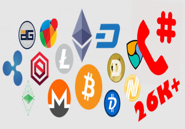26K+ Crypto Currency Phone Number List