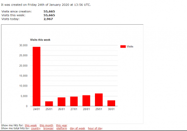 50,000 website traffic real from America