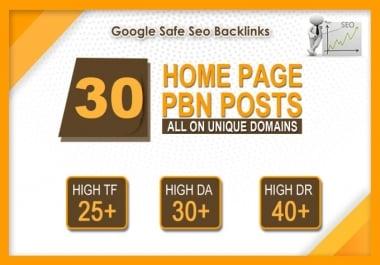 30 powerful pbn high da 20 plus dofollow backlinks on aged domain