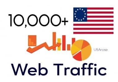 10,000+ Web Traffic For Your Website,  From USA Real Human Traffic