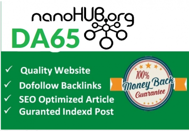 Write & Publish Guest Post on Nanohub - Nanohub. org High quality Backlinks