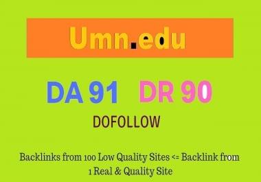 Guest Post on Minnesota University - Umn. edu DA91 DR90 5