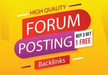 create 1000 forum dofollow SEO backlinks link building