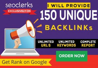 premium 150 SEO backlinks white hat manual link building service for google top ranking