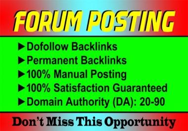 I will do manual blog comments on high trusted blogs forums