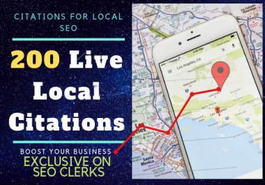 200 Live Citations for Local SEO