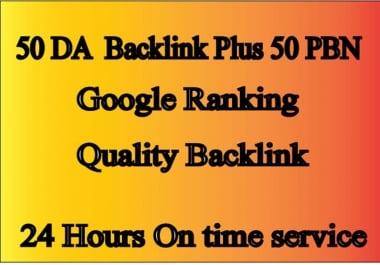 Buildup,  All DA50+ High Quality 50 PBN Backlinks,  To website Rank Improving
