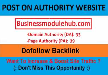 Publish Guest Post On Businessmodulehub. com