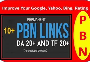 Improve Your Google,  Yahoo,  Bing,  Rating with 10+PBN Manual Homepage and Do-follow Backlinks