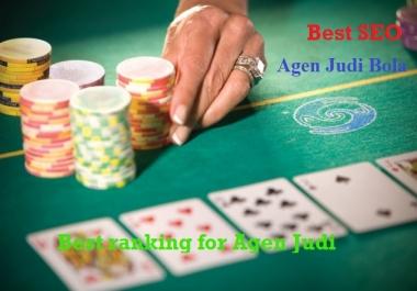 Best ranking for Agen Judi Bola and co Gambling Sites Guaranteed Google 1st Page