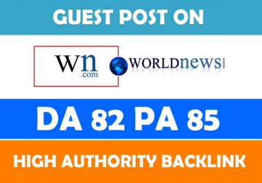 Publish Indexed content on World news WN. com DA-83