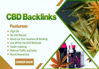 build 30 cbd links,  backlinks on cbd guest post sites SEO