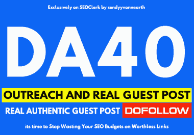 write article and guest post on High DA40 Authority blog site