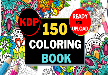 High converting 150 coloring book ready for upload