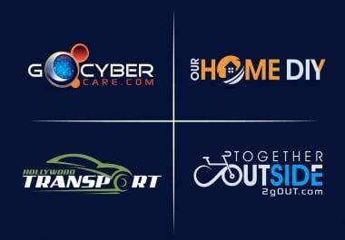 I will design unique minimalist business logo and business card design