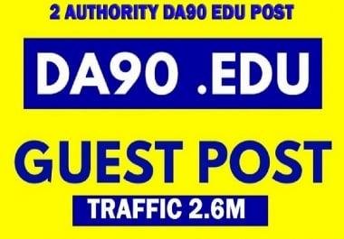 Guest post on 2 Quality DA90+ Traffic 2.6M blog
